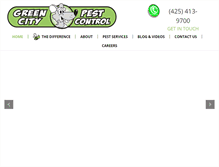 Tablet Screenshot of greencitypestcontrol.com